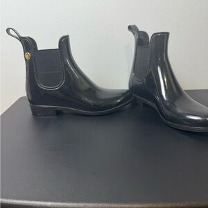 Michael Kors Black Patent Ankle Boots